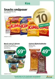 Joker kundeavis uke 43 Side 7: Berthas Gulrot-/Sjokoladekake €49,90, Ben & Jerry's iskrem €69,90