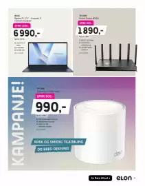 ELON kundeavis Side 15: Asus bærbar pc 17,3 vivobook 17 f1704va-au083w €6.990,00, Tp-link router archer be400 €1.890,00