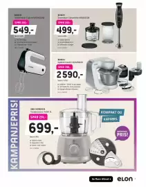 ELON kundeavis Side 7: Bosch Kjøkkenmaskin MUM58210 €2.590,00, Bosch Stavmikser CleverMixx MSM2620B €499,00