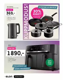 ELON kundeavis Side 8: Bosch Airfryer MAFD440B1 €1.890,00, Obh nordica vannkoker protect €369,00