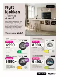 ELON kundeavis Side 9: Siemens tørketrommel WT45HV0FDN €8.990,00, Bosch Vaskemaskin Wan28290sn €4.990,00