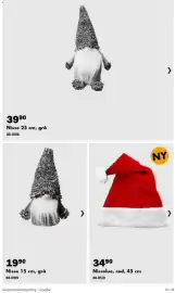 Biltema kundeavis Side 10: Nisse 25 cm, grå €39,90, Nisselue, rød €34,90