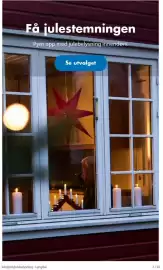 Biltema kundeavis Side 2: Få julestemningen Pynt opp med julebelysning innendørs. Se utvalget Julepynt/julebelysning -