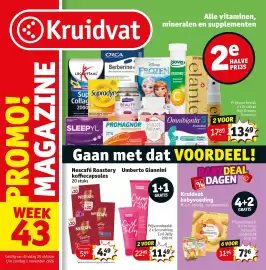 Kruidvat folder Pagina 1: Nescafe Roastery koffiecapsules €4,49, Curl Jelly €11,49