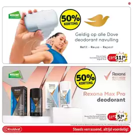 Kruidvat folder Pagina 29: Rexona Max Pro deodorant €5,99, Dove deodorant navulling €11,99
