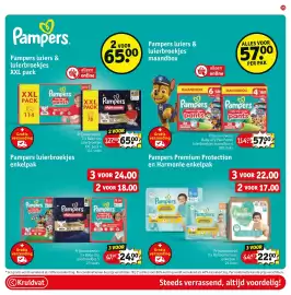 Kruidvat folder Pagina 39: Pampers baby-dry pants €24,00, Pampers Harmonie luiers €22,00