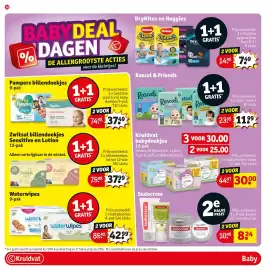 Kruidvat folder Pagina 40: Waterwipes €42,99, Zwitsal billendoekjes Sensitive en Lotion €37,99