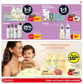 Kruidvat folder Pagina 41: Mustela toiletmelk €9,99, Naif baby en kids verzorging €8,99