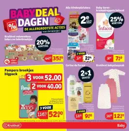 Kruidvat folder Pagina 44: Corine de Farme bubbelbad €9,00, Pampers broekjes €52,00