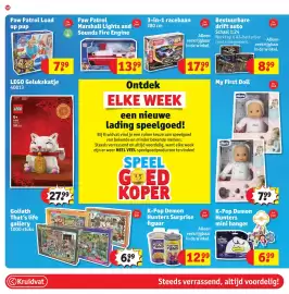 Kruidvat folder Pagina 60: 3-in-1 racebaan €17,99, K-Pop Demon Hunters Surprise figuur €12,99