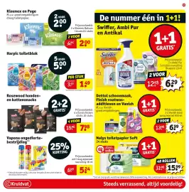 Kruidvat folder Pagina 65: Vapona ongedierte-bestrijding €5,24, Dettol schoonmaak, Finish vaatwas-additieven en Vanish €6,99