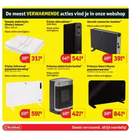 Kruidvat folder Pagina 66: Princess elektrische kachel €42,99, Tristar olieradiator €54,99