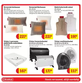Kruidvat folder Pagina 67: Tristar convectorkachel €17,99, Verwarmd sierkussen €22,99