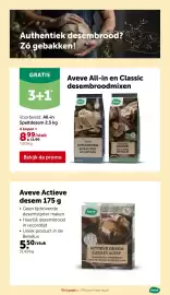 AVEVE folder Pagina 4: Aveve All-in en Classic desembroodmixen €8,99, Aveve Actieve desem €5,50