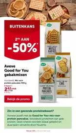 AVEVE folder Pagina 7: BUITENKANS Aveve 2de AAN -50% Mix voor Mix pour SUIKERVRIJE SANS SUCRE WAFELS GAUFRES GOOD FOR YOU