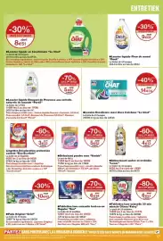 Catalogue Monoprix page 45: Lenor Adoucissant ambre et orchidée €4,13, Ariel Pods Original €43,00
