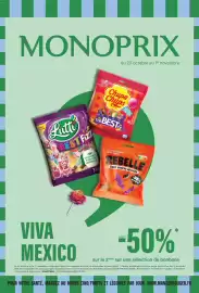 Catalogue Monop' page 1: MONOPRIX du 20 octobre au 1er novembre COLORE KATURELLEMENT Chupa Chups BATONEN PAPIER LA IONSE THE