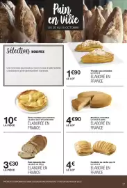 Catalogue Monop' page 17: Moelleux noisettes €4,90, Pain épeautre Bio €3,30