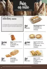 Catalogue Monop' page 18: Brioche aux éclats de chocolat au lait €3,90, Pain aux fruits €3,00