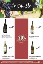 Catalogue Monop' page 19: Laroche Chablis blanc €15,67, Devaux Champagne Augusta €43,96