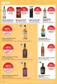 Catalogue Monop' page 22: Johnnie Walker Red Label €17,45, The Singleton Whisky Single Malt €32,49