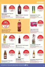 Catalogue Monop' page 25: Force Bio Jus de cranberry €4,39, Brio Boisson maté menthe €1,14