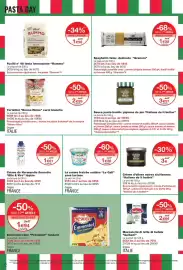 Catalogue Monop' page 32: Italians do it better Sauce pesto basilic pignons de pin €3,97, Rummo Fusilli n° 48 €1,58