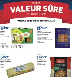 Catalogue Costco semaine 43 page 1: Maestrella Mozzarella râpée €17,99, Isigny Ste Mère Beurre d'Isigny AOP €5,89