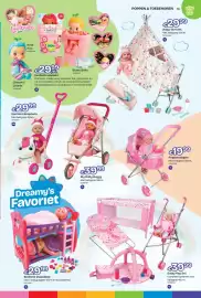 Dreamland folder | Speelgoed Pagina 113: Bedtime stapelbed €29,99, Poppenwagen €19,99