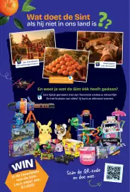 Dreamland folder | Speelgoed Pagina 2: Wat doet de Sint als hij niet in ons land is ?? Een standbeeld van cadeautjes maken