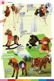 Dreamland folder | Speelgoed Pagina 36: Liggend paard €14,99, Zitpaard met zadel €69,99