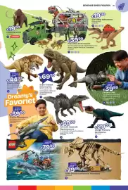 Dreamland folder | Speelgoed Pagina 79: Dinosaurusfossielen: Triceratops €79,99, Charge 'N Chomp Carnotaurus €29,99