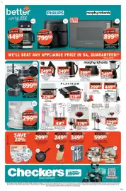 Checkers catalogue Page 13: Maison Forine Marta Glassware Range €179,99, Quisimo Pressed Aluminium Cookware Set €899,99