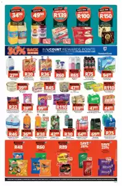 Checkers catalogue Page 5: Buttanut Milk €65,00, Doritos Corn Chips €60,00