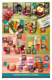 Checkers catalogue Page 8: Metalab High Protein Pancake Mix €249,99, Simple Truth Ostrich Mince €49,99