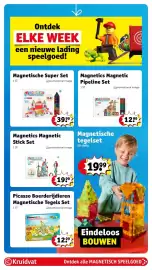 Kruidvat folder | Speelgoed Pagina 22: Magnetics magnetic pipeline set €12,99, Magnetic stick set €19,99