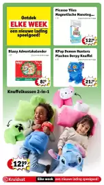 Kruidvat folder | Speelgoed Pagina 23: KPop Demon Hunters Pluchen Derpy Knuffel €21,99, Bluey Adventskalender €8,99