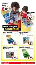 Kruidvat folder | Speelgoed Pagina 25: Minecraft tekenset €7,99, Gabby's Dollhouse Kleurkoffer €5,99
