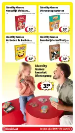 Kruidvat folder | Speelgoed Pagina 41: Boerderijdieren weetjes kwartet €3,99, Identity Games Verboden Te Lachen €6,99