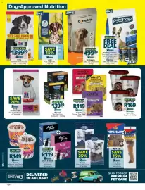 Checkers catalogue Page 2: Angus & Annie Dog Biscuits €119,00, Amigo Ostrich Dog Treats