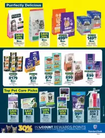 Checkers catalogue Page 3: Sheba Wet Cat Food €179,00, Montgomery's Gourmet Cat Treats €99,00