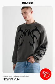 Cropp gazetka tydzień 43 Strona 10: Sweter boxy z tribalowym motywem Cropp €129,99