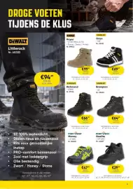 Toolstation folder Pagina 5: DROGE VOETEN TIJDENS DE KLUS DEWALT Littlerock Nr. 68382 DEWALL €94.99 €78,50 excl. btw DIWALT