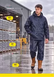 Toolstation folder Pagina 7: PORTWEST Nylon regenjack 150g/m² ⚫ PVC gecoat polyester met getapte zomen Rits sluiting met