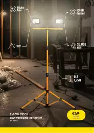 Toolstation folder Pagina 9: LED werklamp op statief €49,00