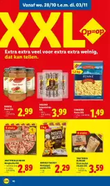 Lidl folder week 44 Pagina 10: Harvest Basket Aardappelpartjes XXL €2,29, Combino penne xxl €1,49