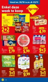 Lidl folder week 44 Pagina 14: Lu minicrackers €1,79, Fristi Aardbeidrank €8,99
