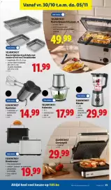 Lidl folder week 44 Pagina 23: Silvercrest hakmolen €17,99, Silvercrest broodrooster €19,99