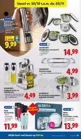 Lidl folder week 44 Pagina 25: Silvercrest roestvrijstalen antispatdeksel, stoominzet of trechter €3,99