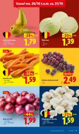 Lidl folder week 44 Pagina 3: Wortelen XXL €1,59, Rode uien XXL €1,99